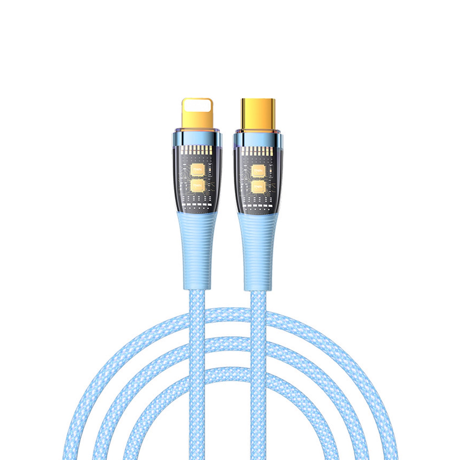 Lightning to Type-C Transparent Charging &Sync Data Cable