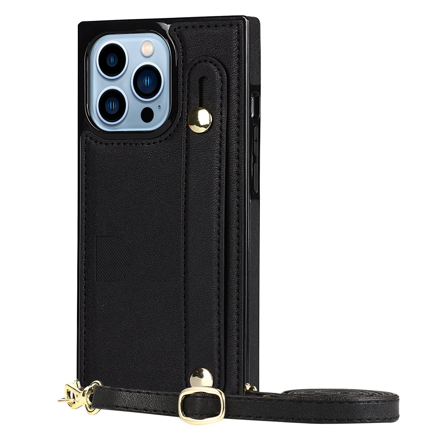 Fashion Leather Case with 1 Credit Card Slots for iPhone 13 Pro(6.1")