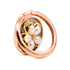 Bling bling pearl and diamonds mobile phone metal ring buckle / kickstand