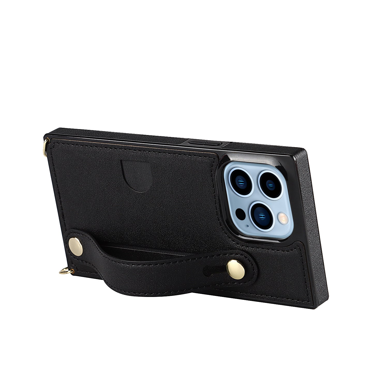 Fashion Leather Case with 1 Credit Card Slots for iPhone 13 Pro(6.1")