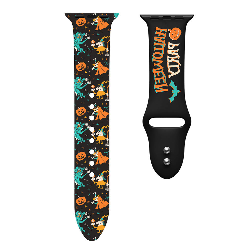 38/40/41 mm Halloween printed iwatch band, suitable for Apple Watch Series. 8/SE/7/6/5/4/3/2/1