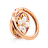Bling bling pearl and diamonds mobile phone metal ring buckle / kickstand