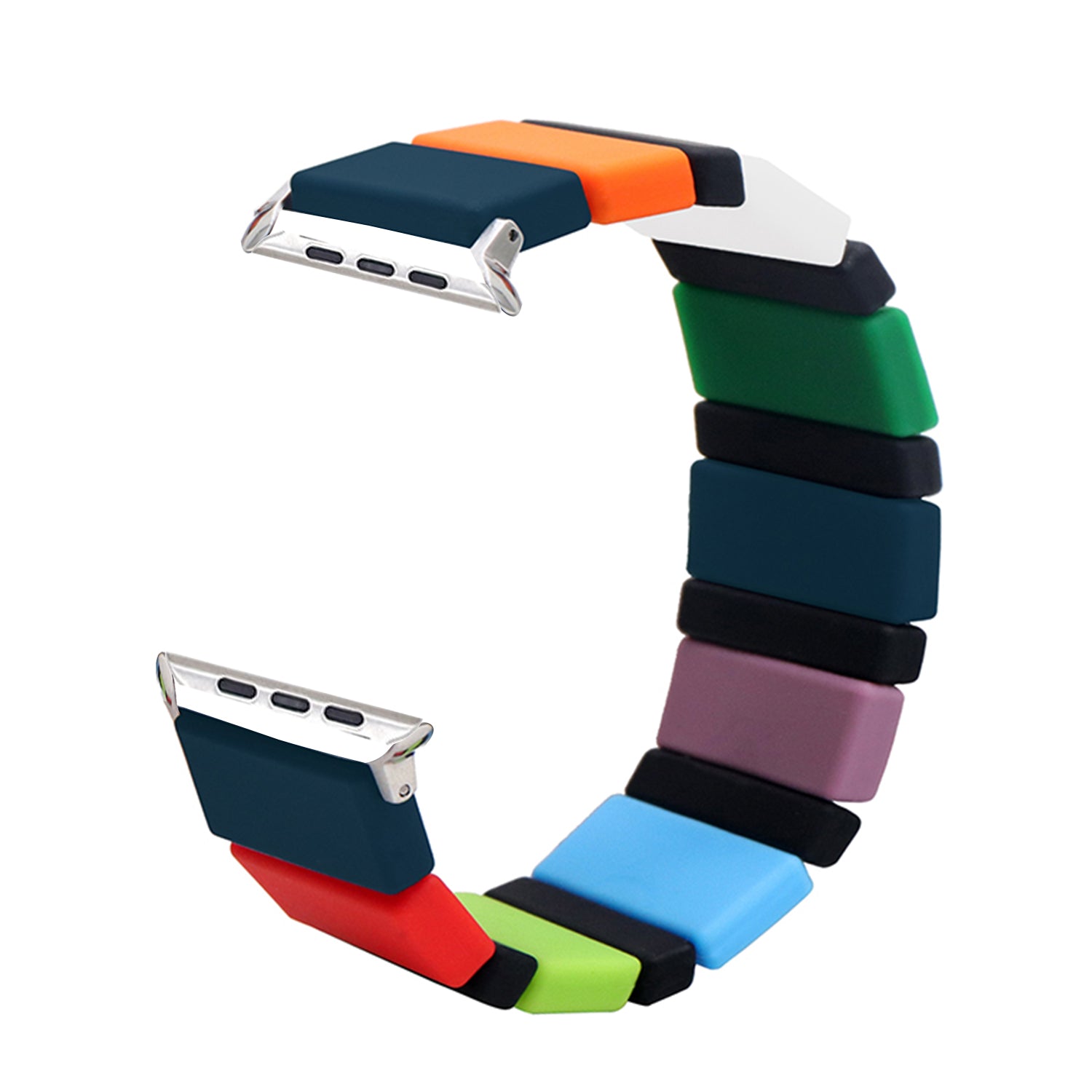 38/40/41mmColor soft silicone strap, suitable for Apple Watch series SE /7/6/ 5/ 4