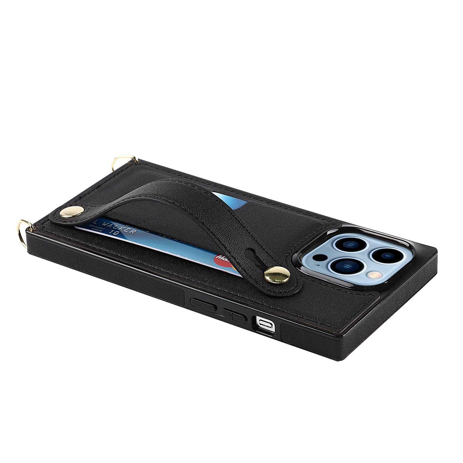 Fashion Leather Case with 1 Credit Card Slots for iPhone 13 Pro Max(6.7")