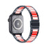 Solid Stainless Steel Metal Replacement Watchband with two-color strap Compatible with iWatch 7/SE /6/ 5/ 4 /3/ 2/1(38mm/40mm,41mm)