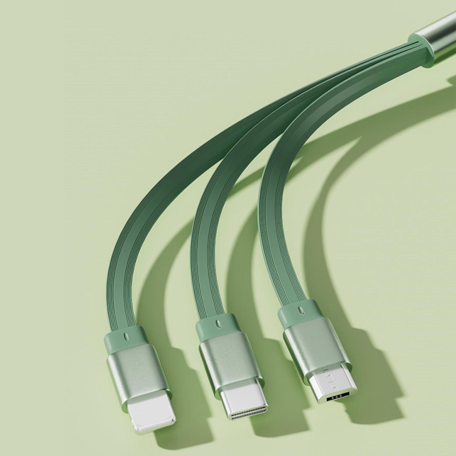 3 in 1(Lightning/Android/Type-C)66W ultra high speed charging telescopic cable