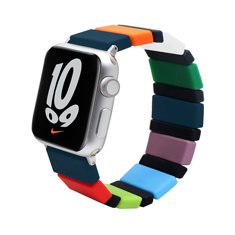 38/40/41mmColor soft silicone strap, suitable for Apple Watch series SE /7/6/ 5/ 4