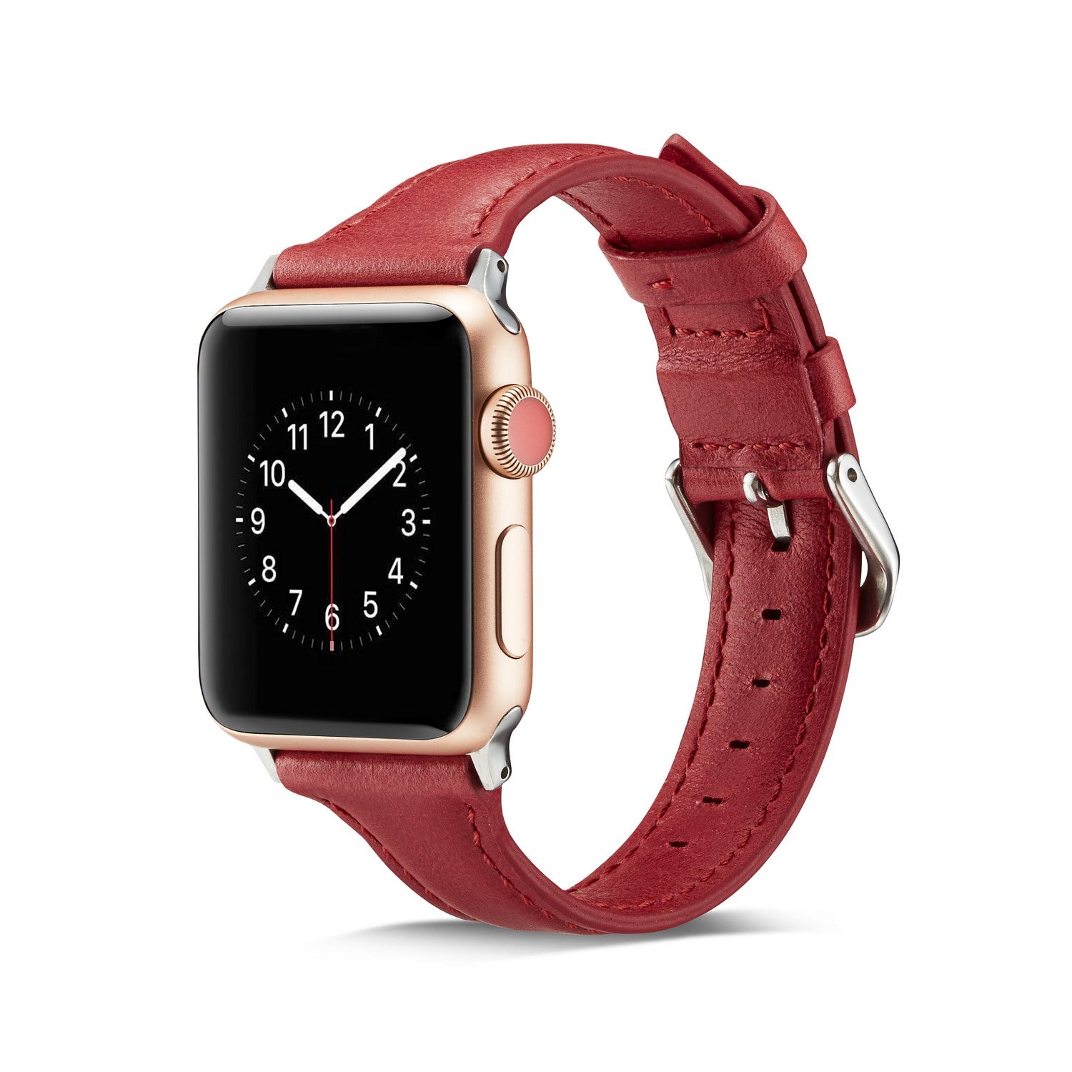 42/44/45mm Apple Watch series 7/6/5/4/3/2/1 Cowhide Belt Lady Blue Replacement Belt