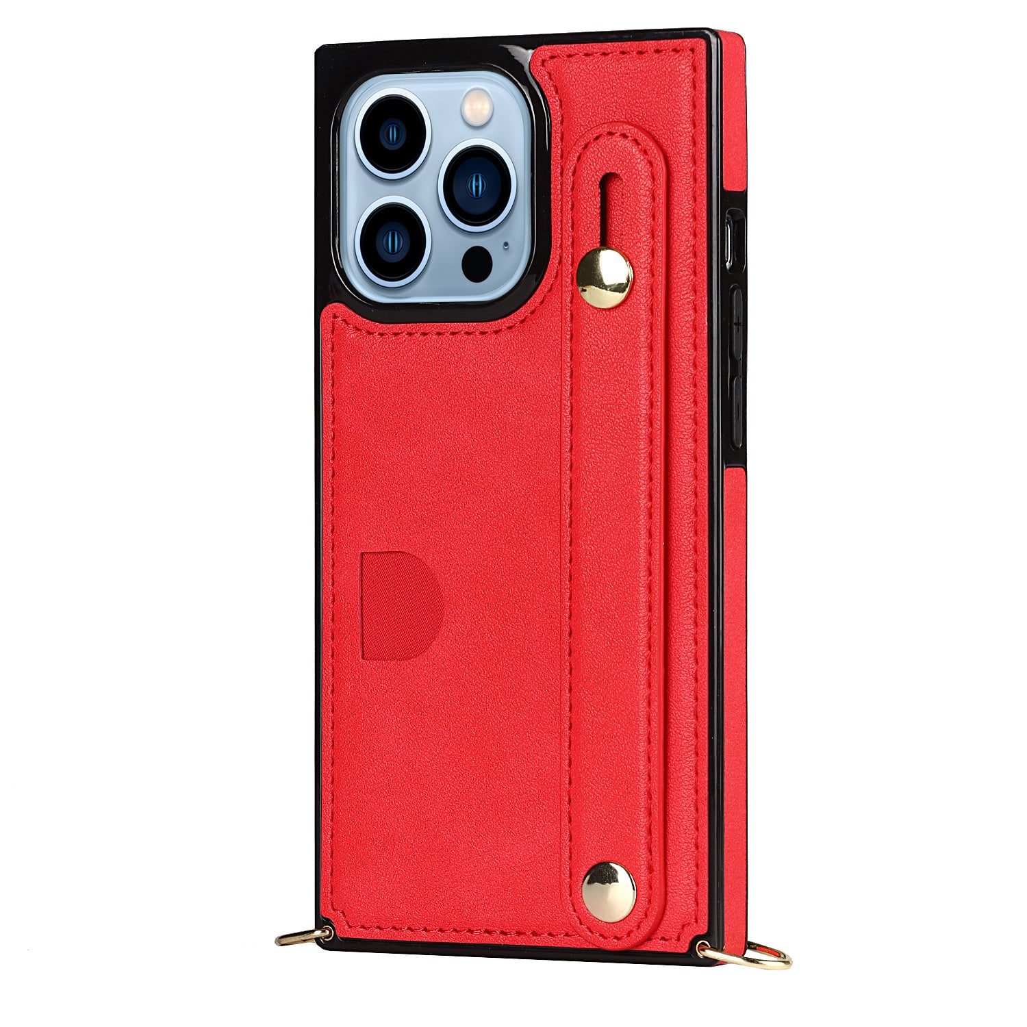 Fashion Leather Case with 1 Credit Card Slots for iPhone 13 Pro(6.1")