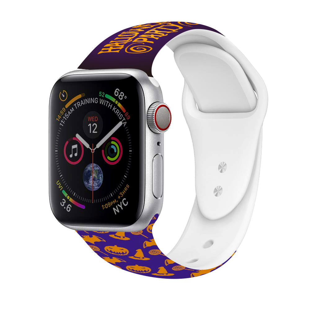 38/40/41 mm Halloween printed iwatch band, suitable for Apple Watch Series. 8/SE/7/6/5/4/3/2/1