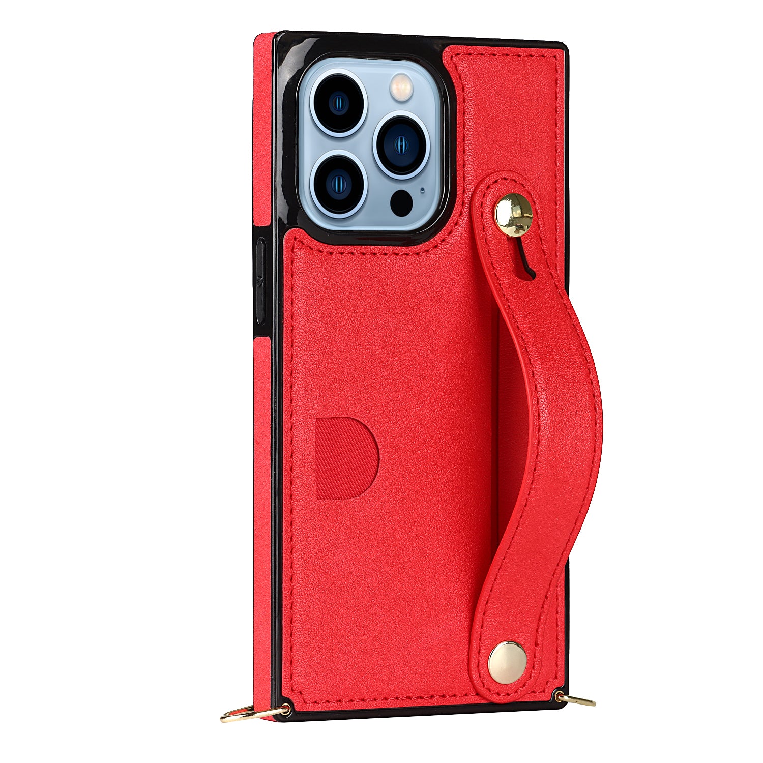 Fashion Leather Case with 1 Credit Card Slots for iPhone 13 Pro(6.1")