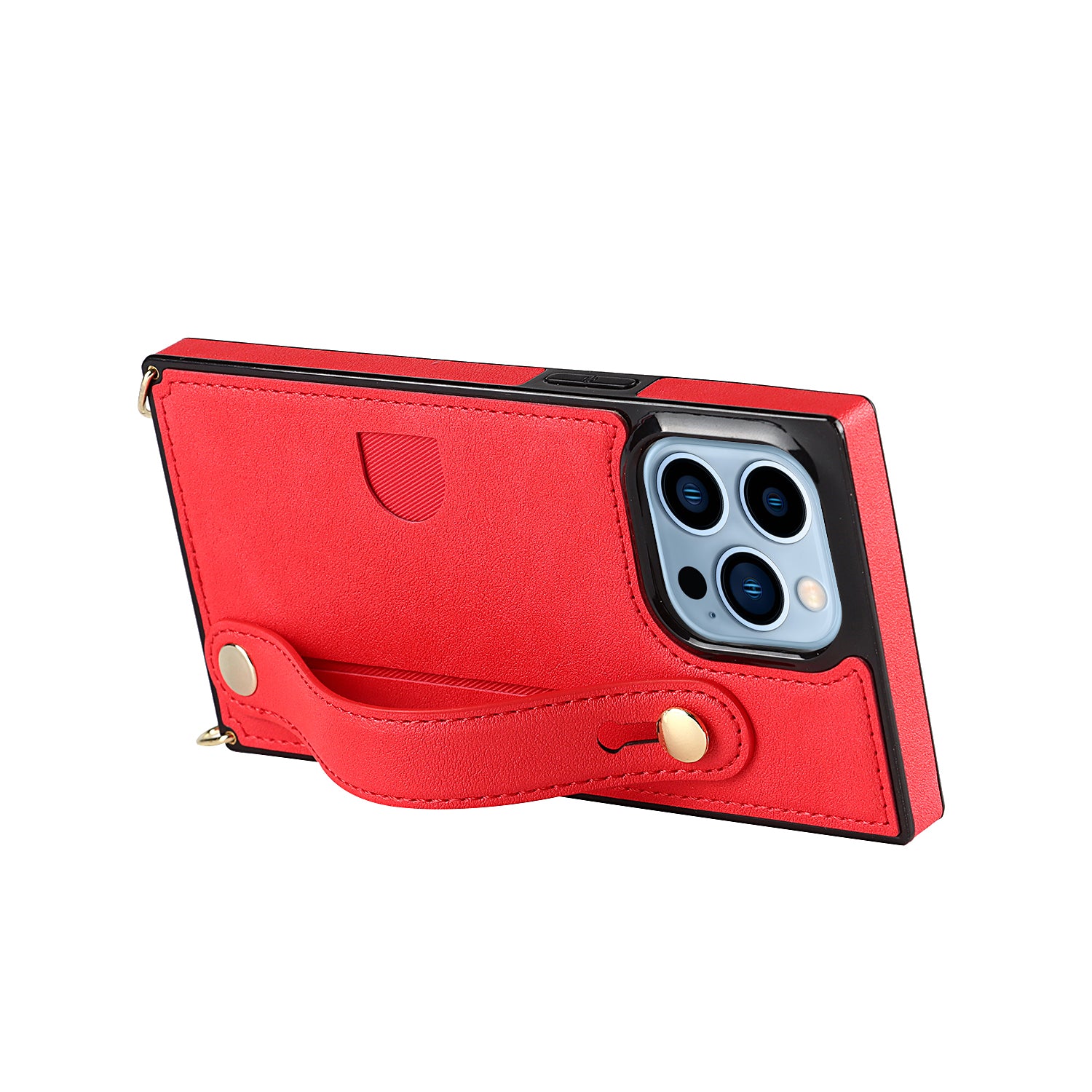 Fashion Leather Case with 1 Credit Card Slots for iPhone 13 Pro(6.1")