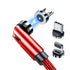 3 in 1 rotating magnetic Suction data Fast Charge Cable Compatible With iPhone 15 Series(3FT)