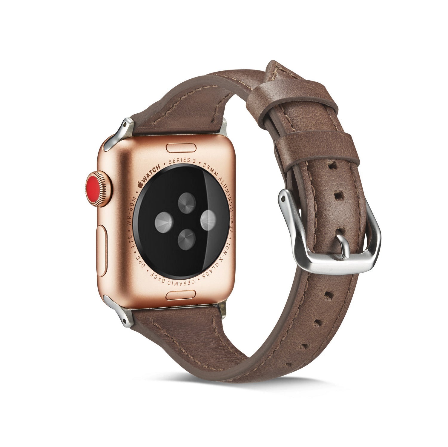 38/40/41mm Apple Watch series 7/6/5/4/3/2/1 Cowhide Belt Lady Blue Replacement Belt