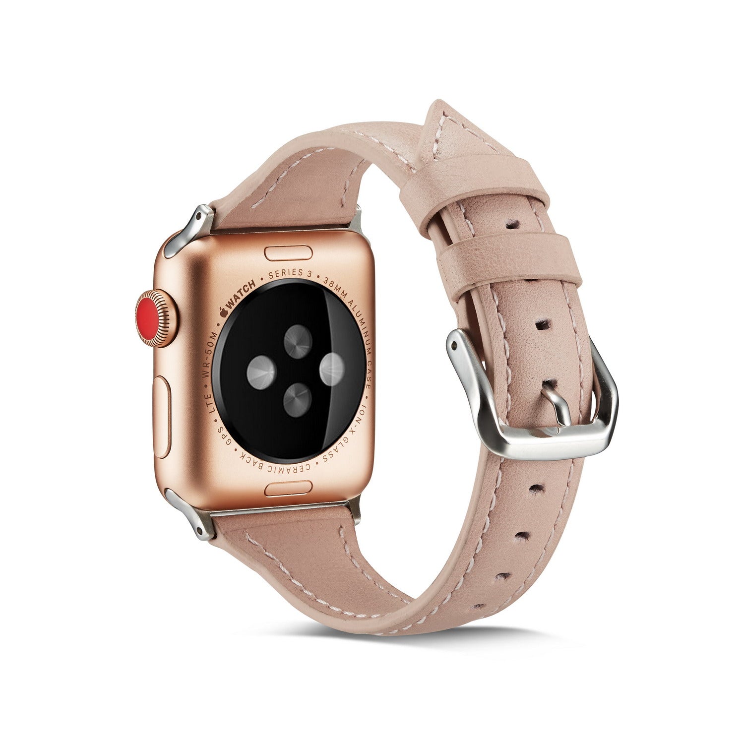 38/40/41mm Apple Watch series 7/6/5/4/3/2/1 Cowhide Belt Lady Blue Replacement Belt