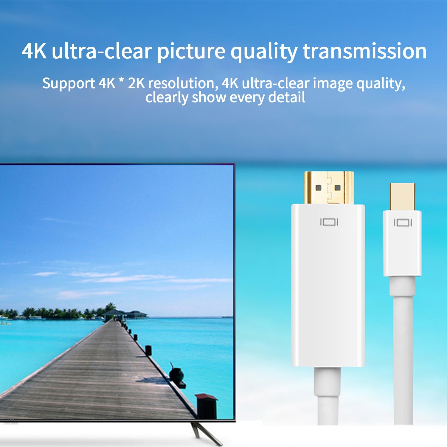 MiniDP to HDMI cable 4K laptop