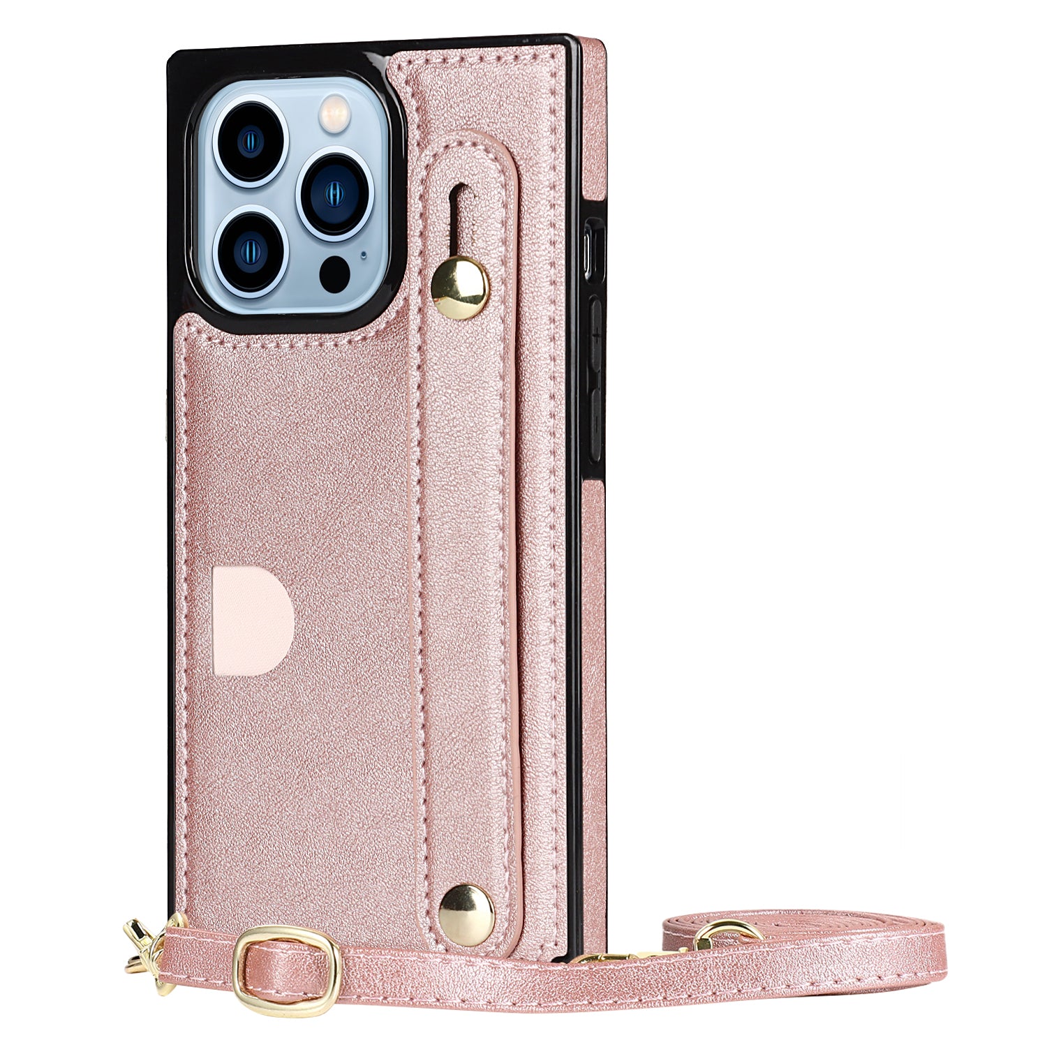 Fashion Leather Case with 1 Credit Card Slots for iPhone 13 Pro Max(6.7")