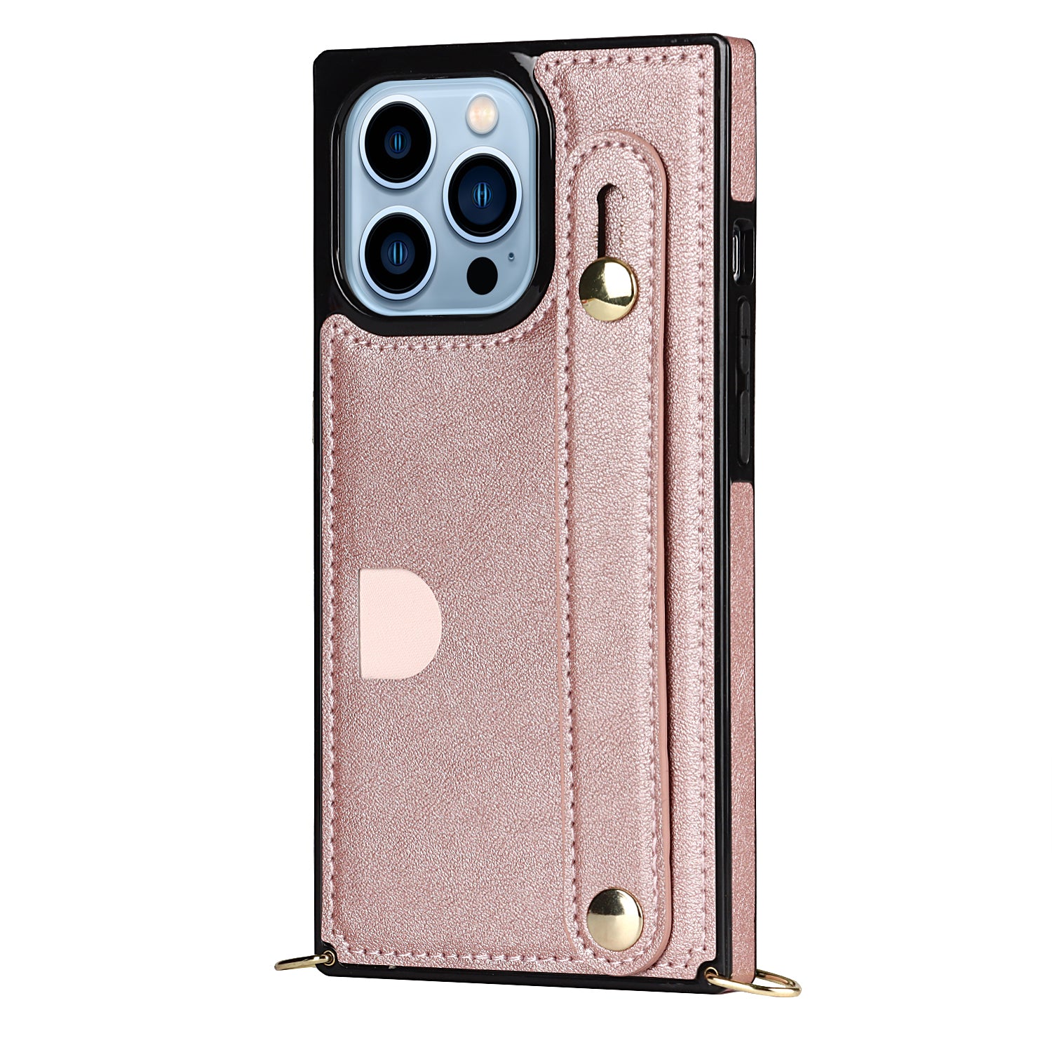 Fashion Leather Case with 1 Credit Card Slots for iPhone 13 Pro(6.1")