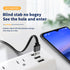 USB to Type-c 1M double sided high speed full function fast charging data cable