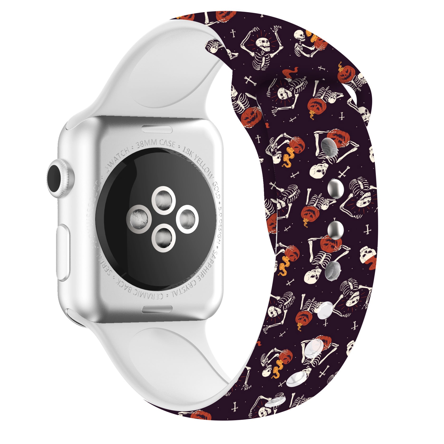 38/40/41 mm Halloween printed iwatch band, suitable for Apple Watch Series. 8/SE/7/6/5/4/3/2/1