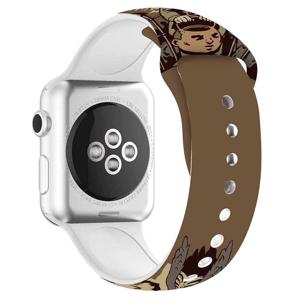 38/40/41 mm Halloween printed iwatch band, suitable for Apple Watch Series. 8/SE/7/6/5/4/3/2/1