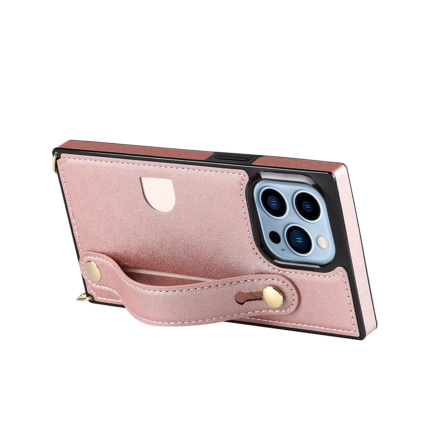 Fashion Leather Case with 1 Credit Card Slots for iPhone 13 Pro(6.1")