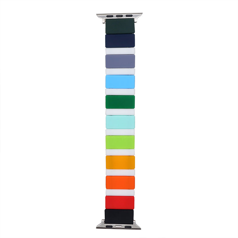 38/40/41mmColor soft silicone strap, suitable for Apple Watch series SE /7/6/ 5/ 4