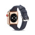 42/44/45mm Apple Watch series 7/6/5/4/3/2/1 Cowhide Belt Lady Blue Replacement Belt