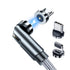 3 in 1 rotating magnetic Suction data Fast Charge Cable Compatible With iPhone 15 Series(3FT)