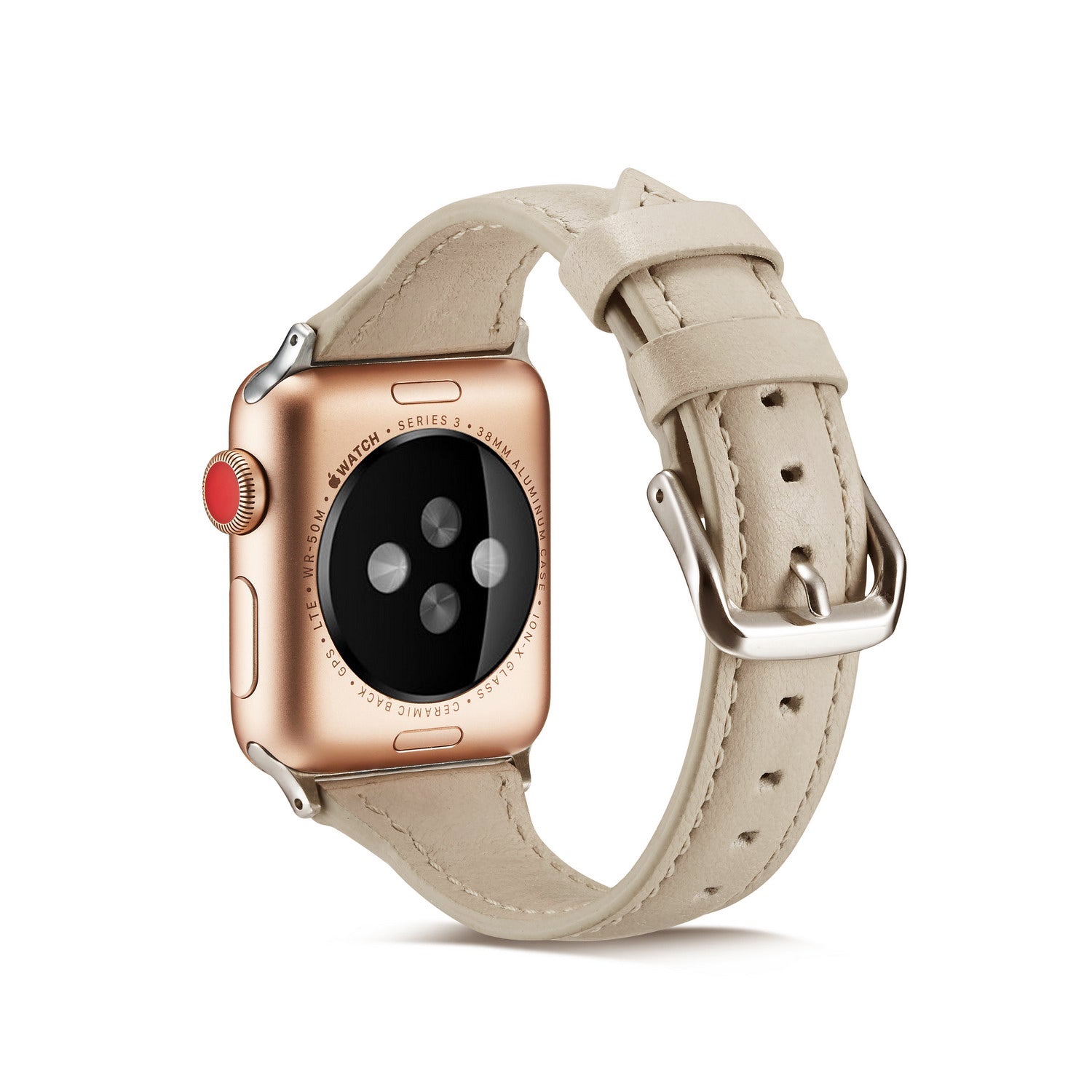 42/44/45mm Apple Watch series 7/6/5/4/3/2/1 Cowhide Belt Lady Blue Replacement Belt