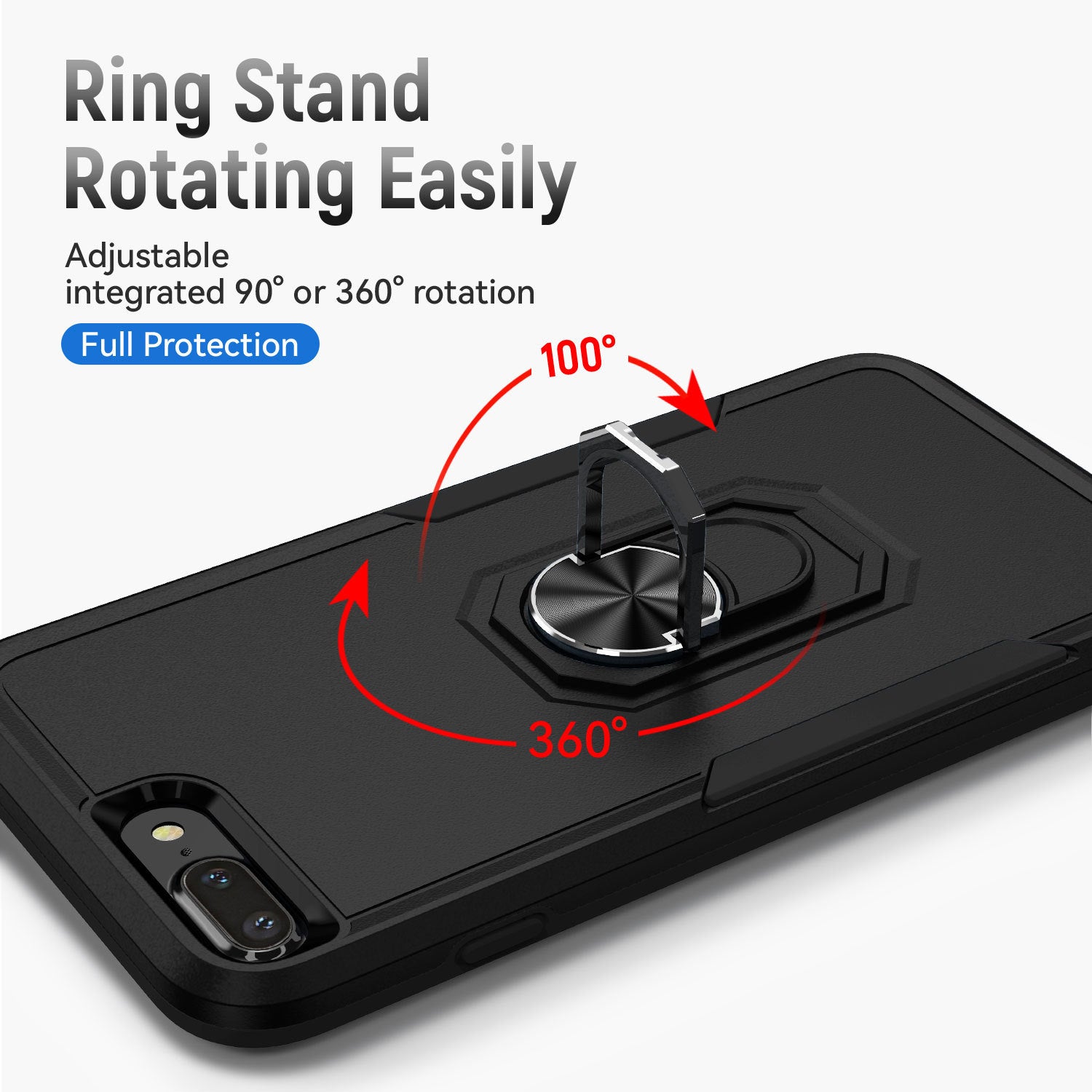 iPhone 6/7/8 Plus Kickstand fully protected heavy-duty shockproof case