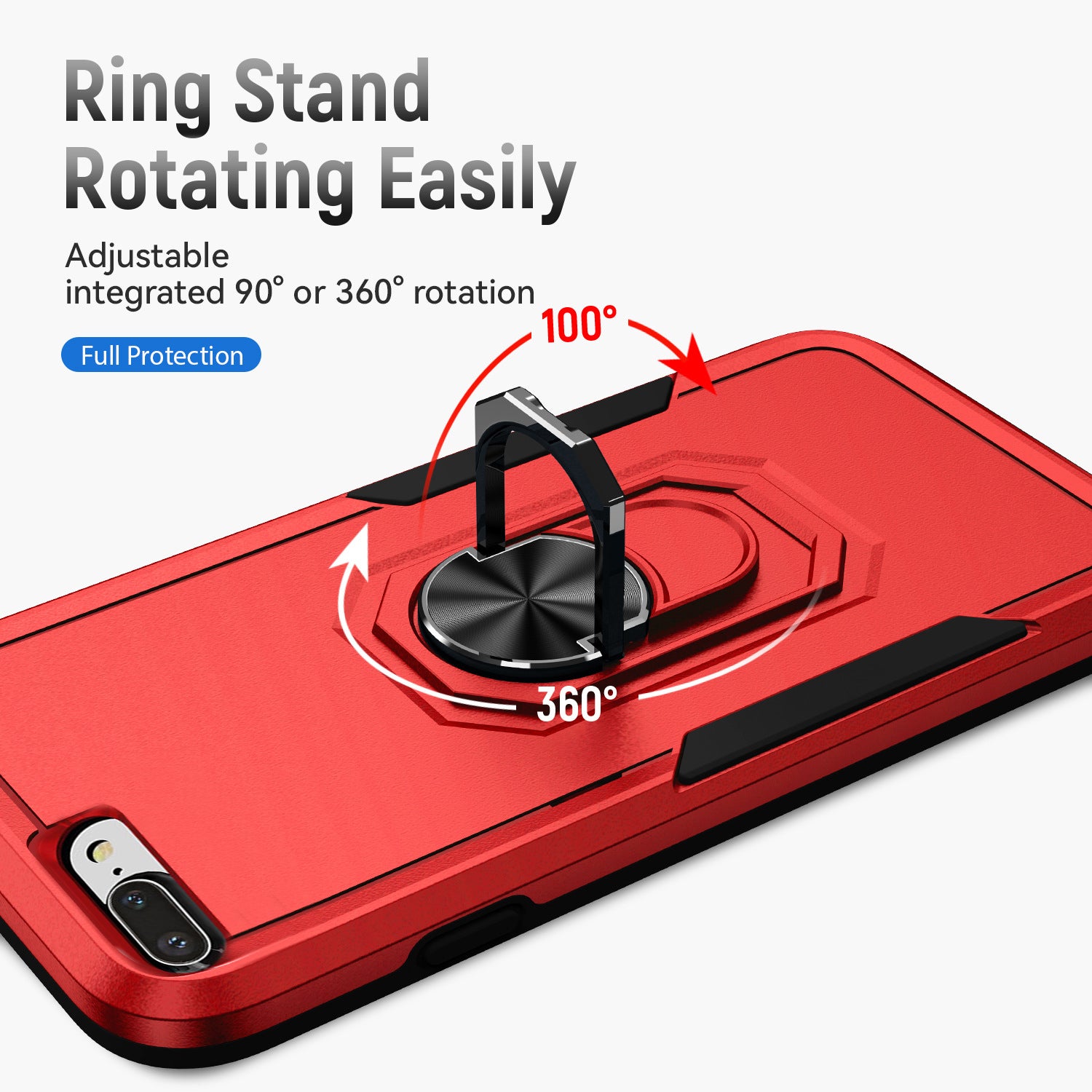 iPhone 6/7/8 Plus Kickstand fully protected heavy-duty shockproof case