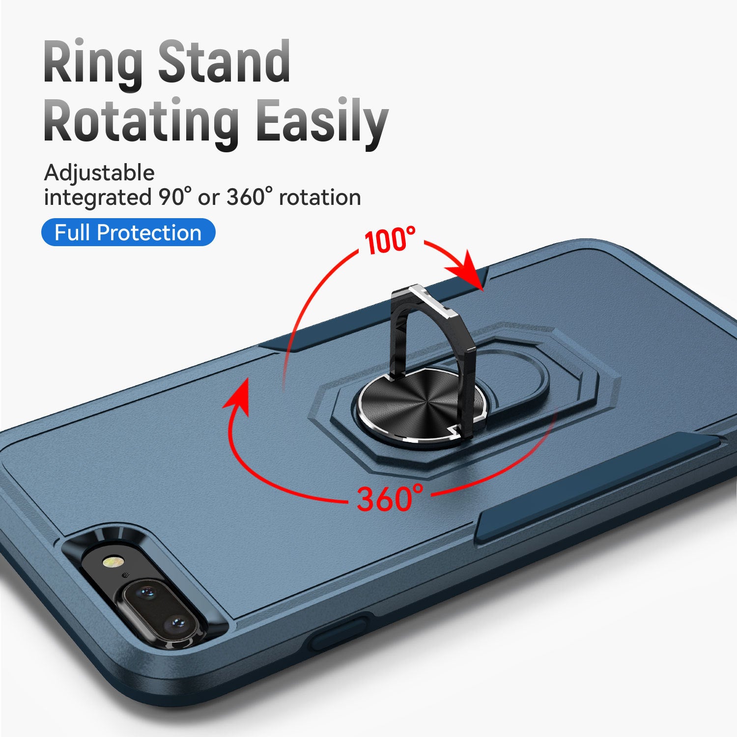 iPhone 6/7/8 Plus Kickstand fully protected heavy-duty shockproof case
