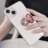 Diamond inlaid 360 ° rotating mobile phone metal ring buckle / kickstand