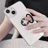 Bling bling pearl and diamonds mobile phone metal ring buckle / kickstand