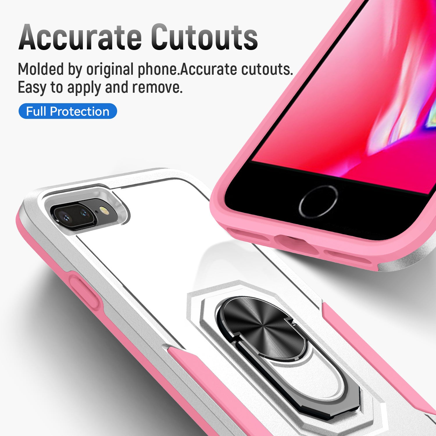 iPhone 6/7/8 Plus Kickstand fully protected heavy-duty shockproof case