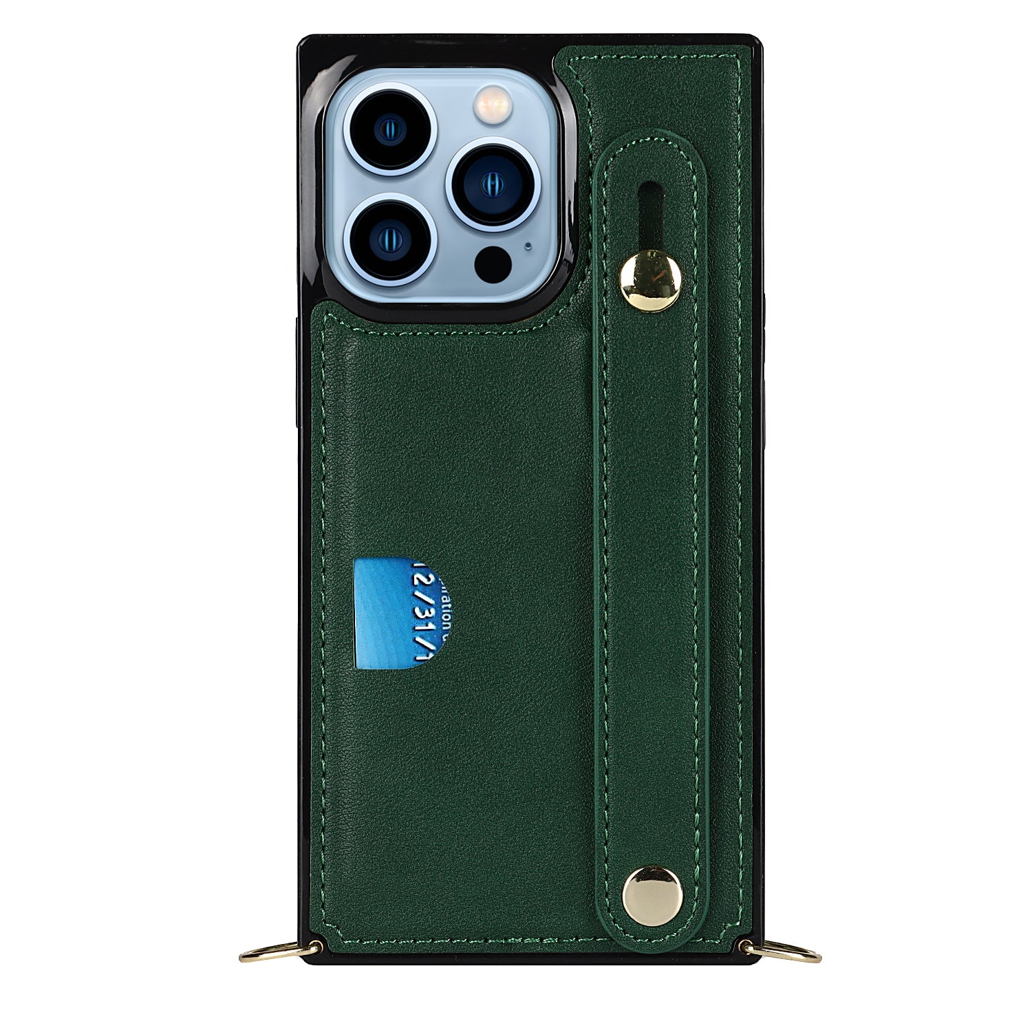 Fashion Leather Case with 1 Credit Card Slots for iPhone 13 Pro Max(6.7")