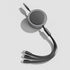 3 in 1(Lightning/Android/Type-C)66W ultra high speed charging telescopic cable