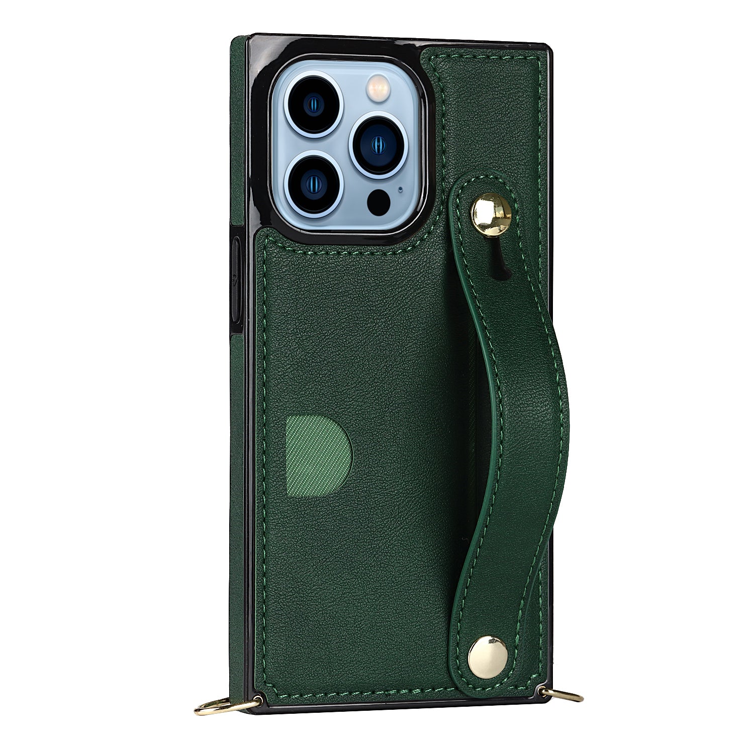 Fashion Leather Case with 1 Credit Card Slots for iPhone 13 Pro(6.1")