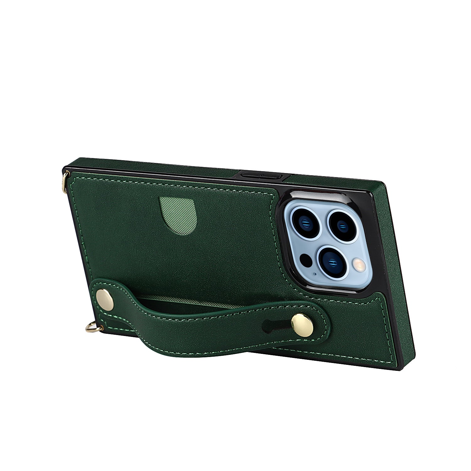 Fashion Leather Case with 1 Credit Card Slots for iPhone 13 Pro(6.1")