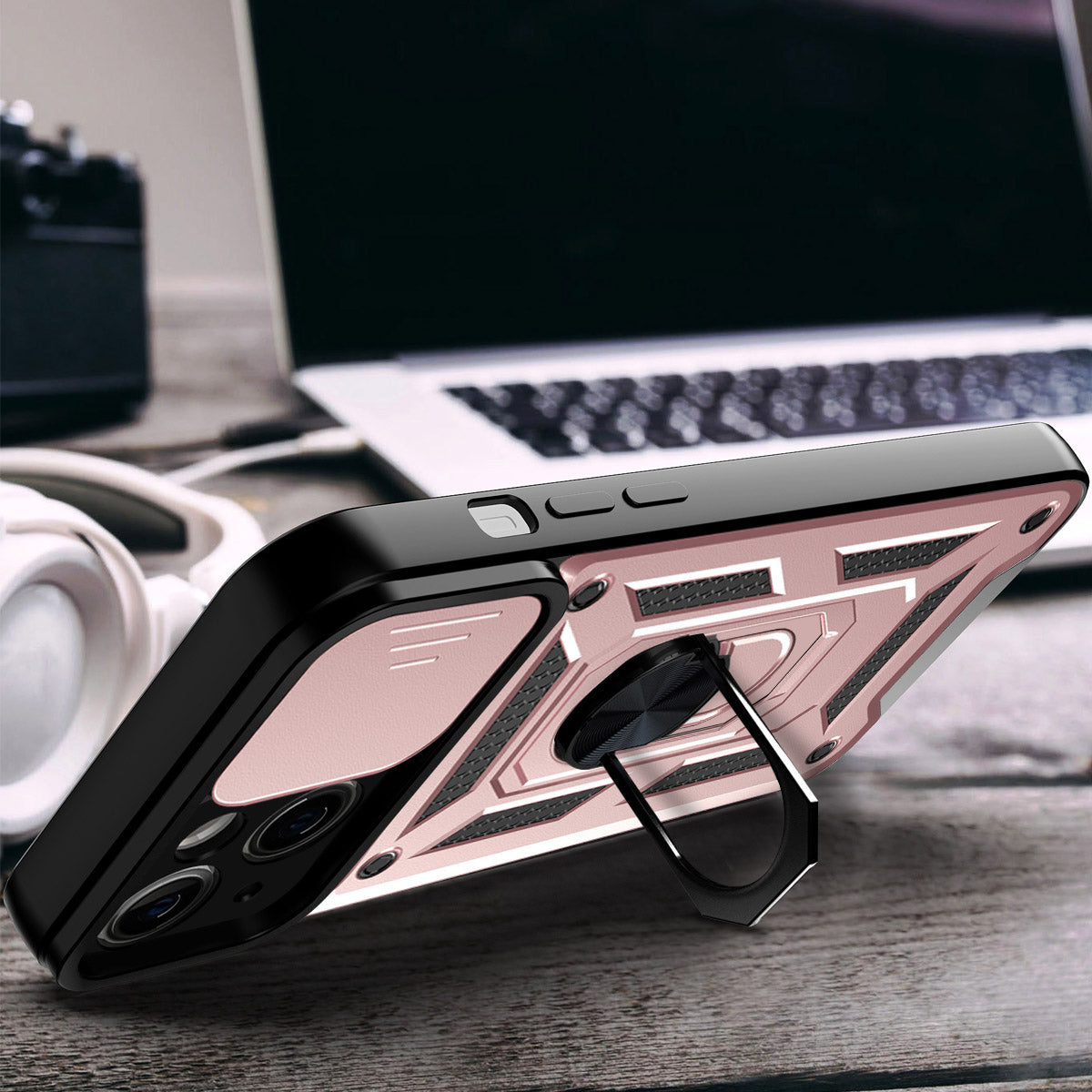iPhone 13 Sliding window with kickstand Phone Case