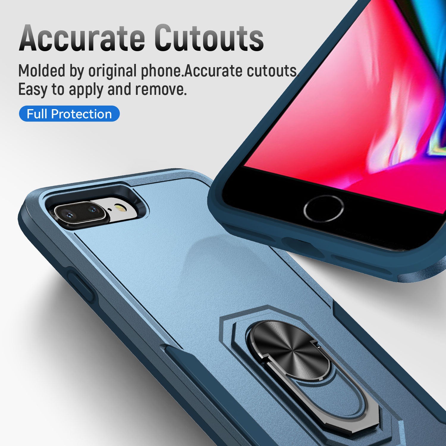 iPhone 6/7/8 Plus Kickstand fully protected heavy-duty shockproof case