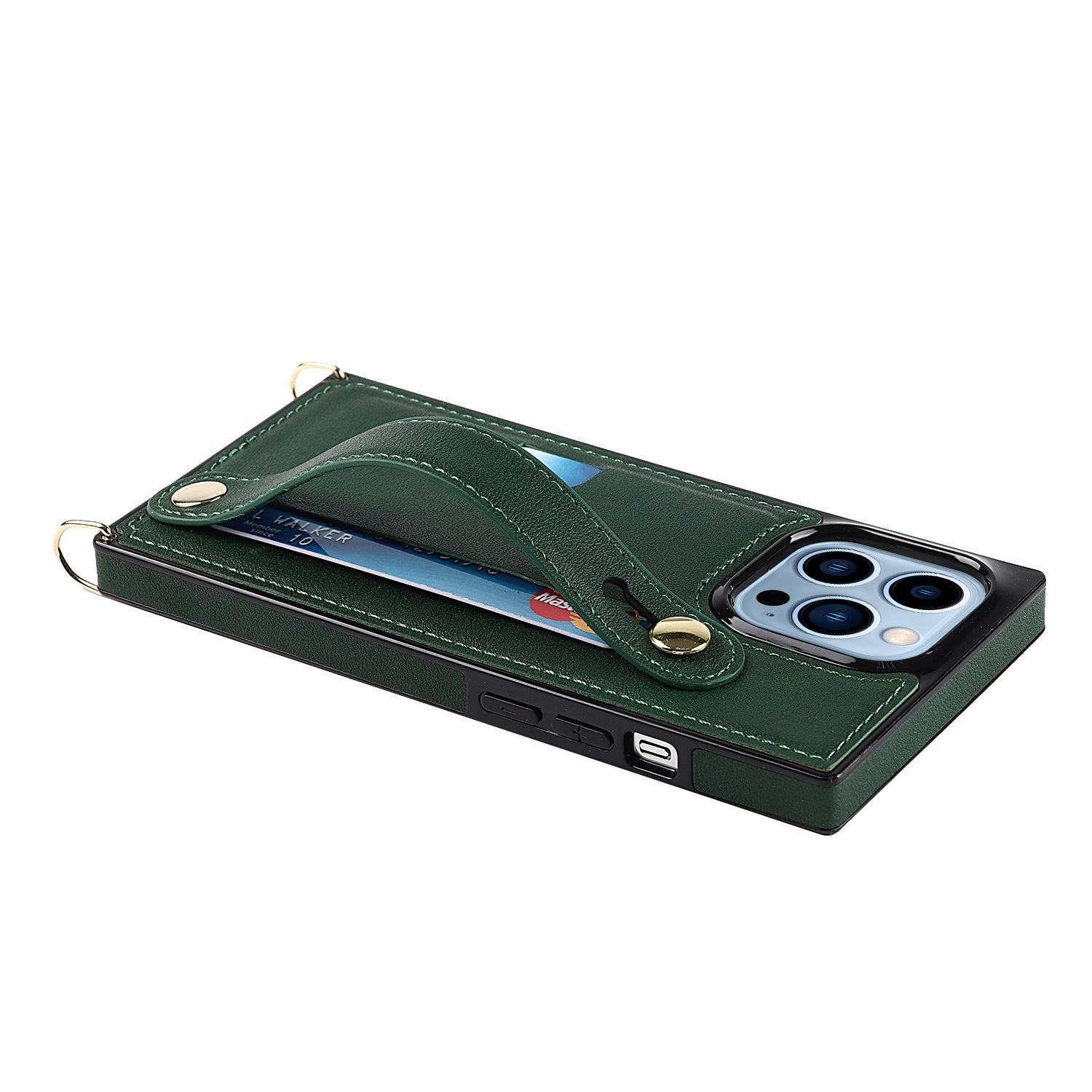 Fashion Leather Case with 1 Credit Card Slots for iPhone 13 Pro(6.1")