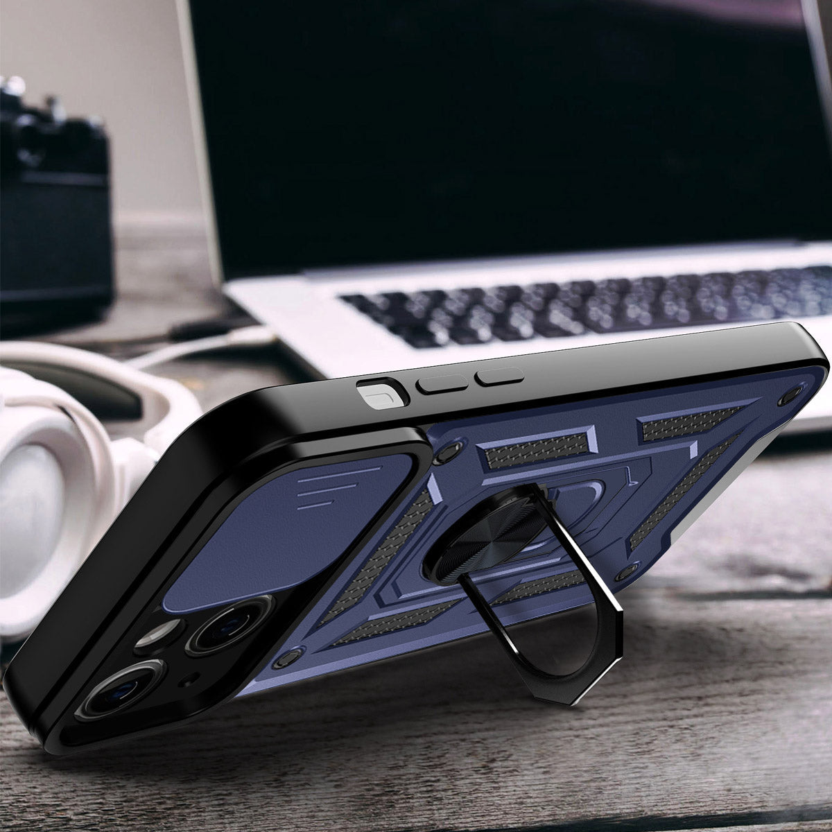 iPhone 13 Sliding window with kickstand Phone Case