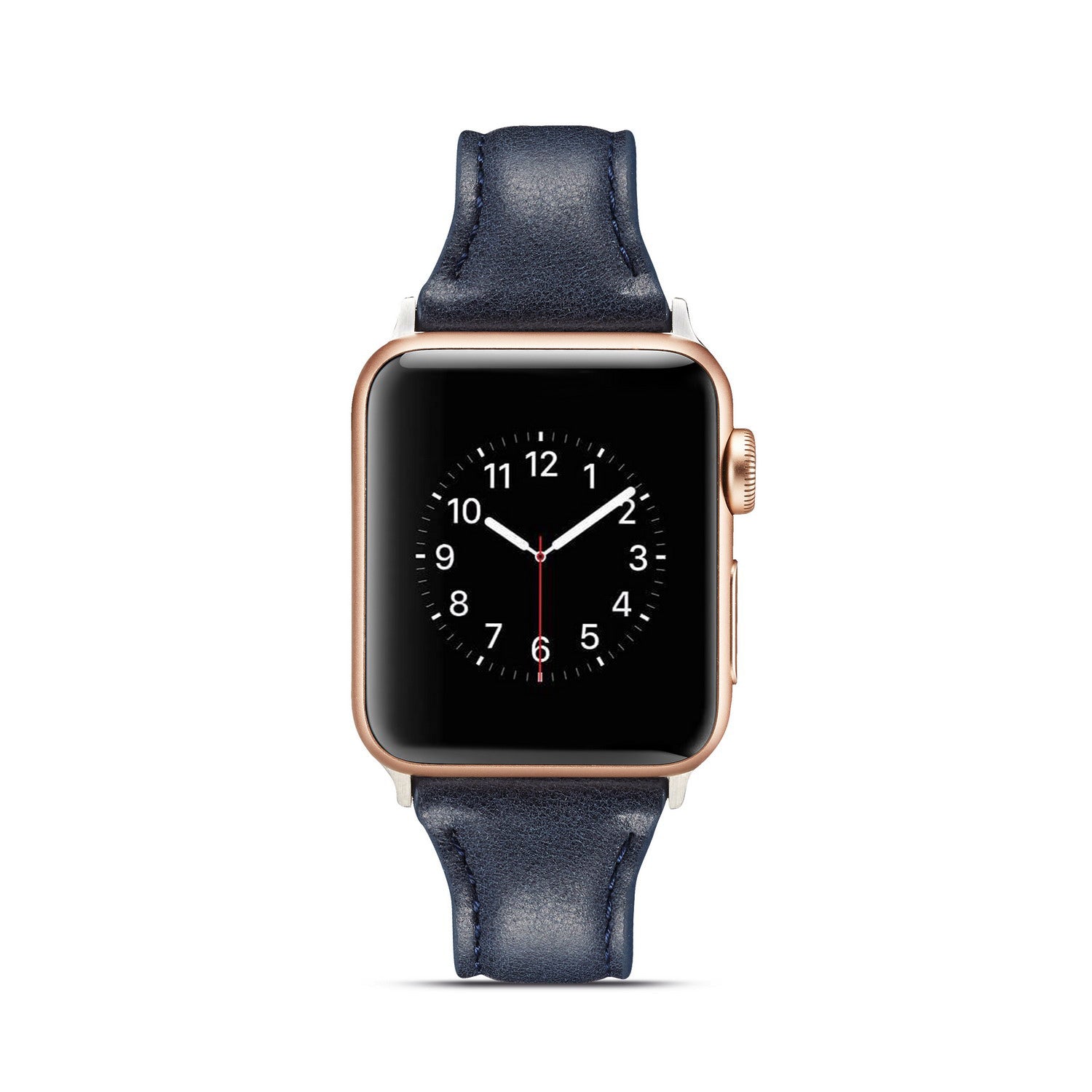 38/40/41mm Apple Watch series 7/6/5/4/3/2/1 Cowhide Belt Lady Blue Replacement Belt