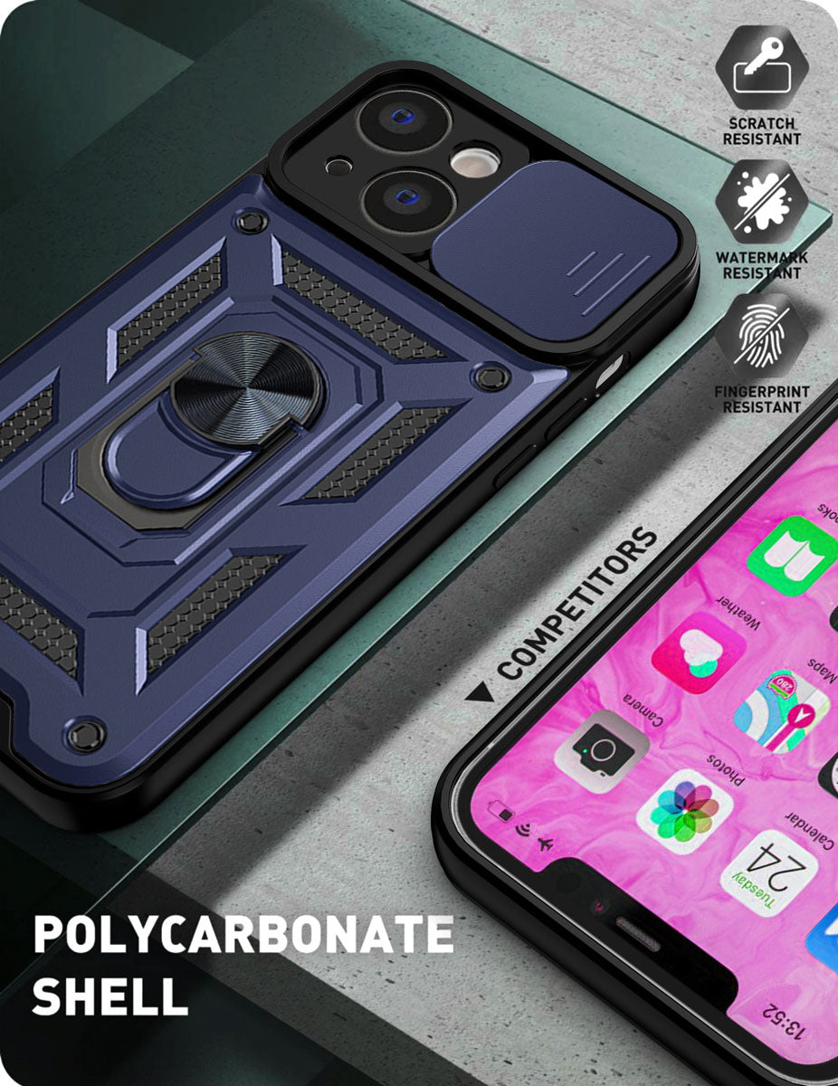 iPhone 13 Sliding window with kickstand Phone Case