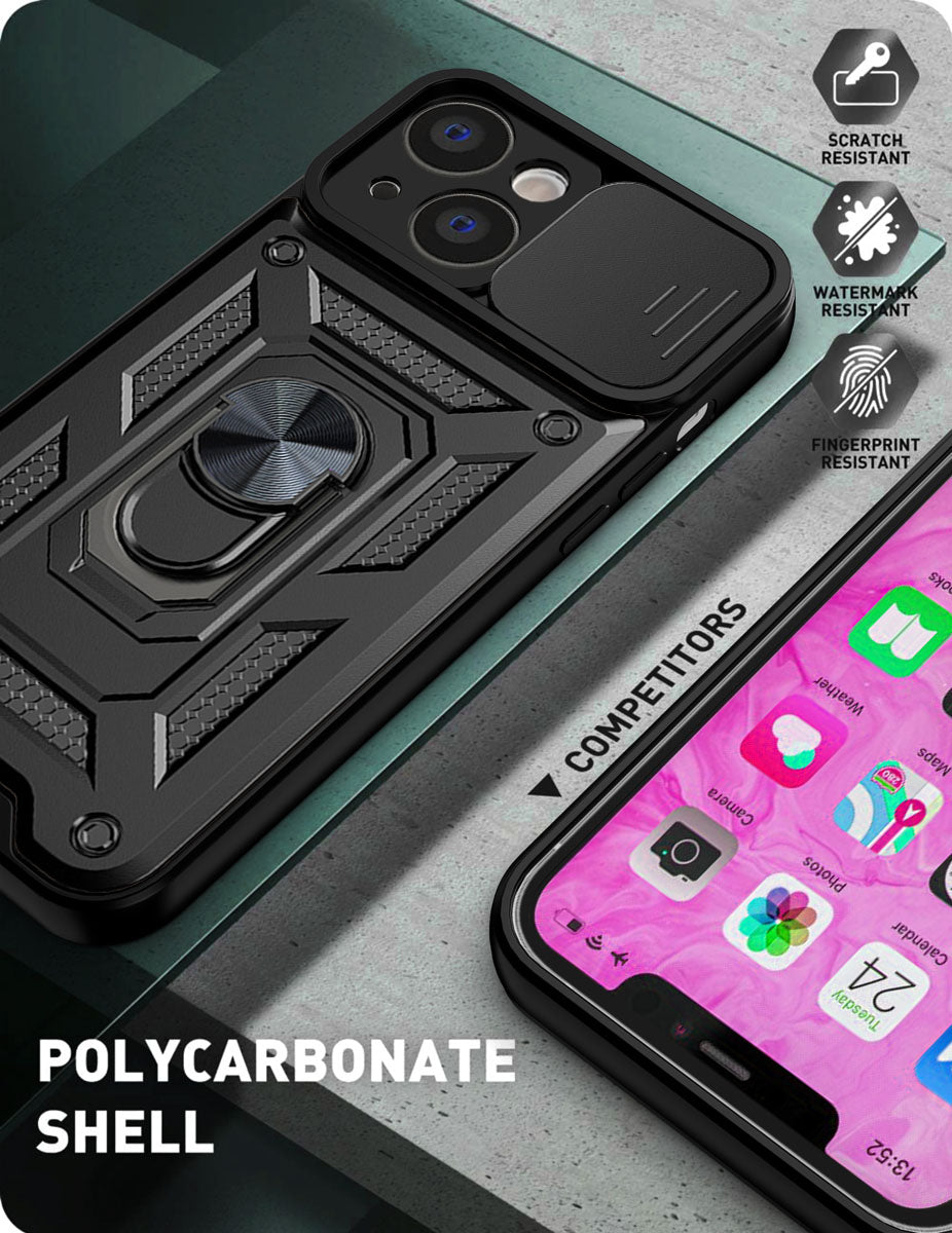 iPhone 13 Sliding window with kickstand Phone Case
