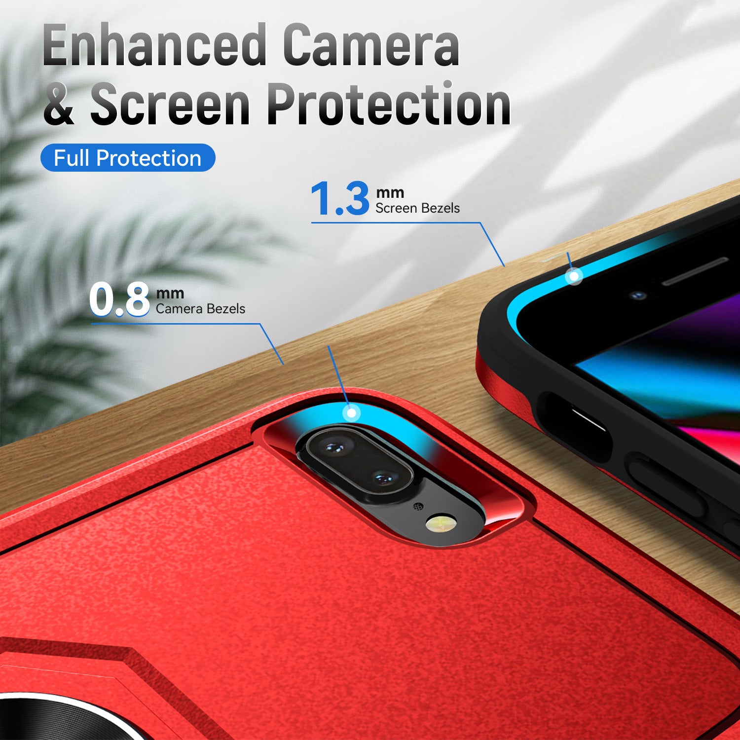 iPhone 6/7/8 Plus Kickstand fully protected heavy-duty shockproof case