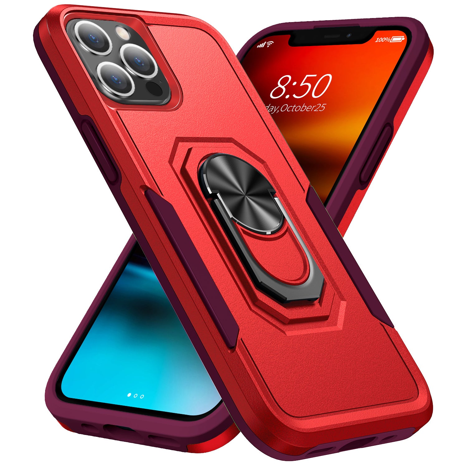 iPhone 13 Pro Max Kickstand fully protected  heavy-duty shockproof case