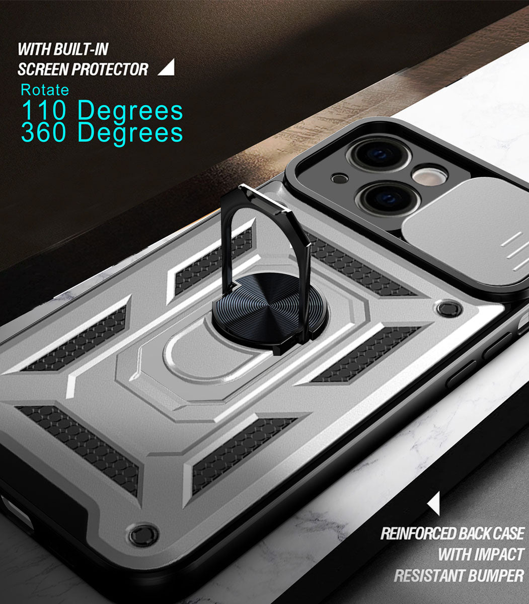 iPhone 13 Sliding window with kickstand Phone Case